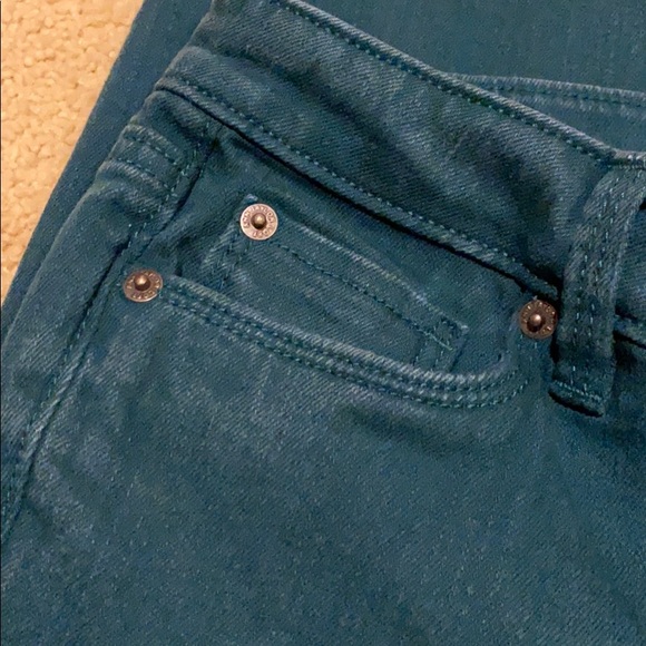 Ann Taylor Loft Forest Green Jeans - Picture 2 of 14
